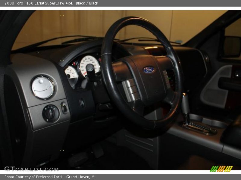 Black / Black 2008 Ford F150 Lariat SuperCrew 4x4
