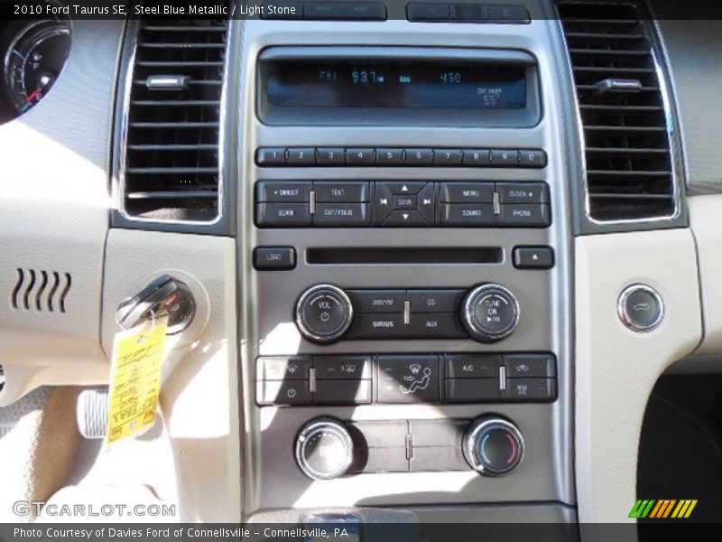 Steel Blue Metallic / Light Stone 2010 Ford Taurus SE