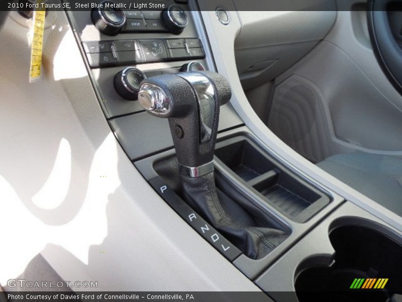 Steel Blue Metallic / Light Stone 2010 Ford Taurus SE