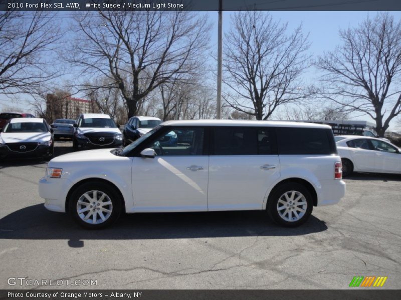 White Suede / Medium Light Stone 2010 Ford Flex SEL AWD