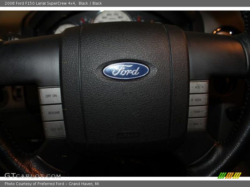 Black / Black 2008 Ford F150 Lariat SuperCrew 4x4