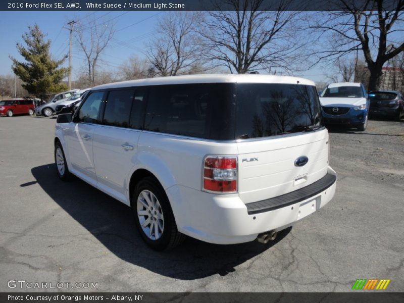 White Suede / Medium Light Stone 2010 Ford Flex SEL AWD