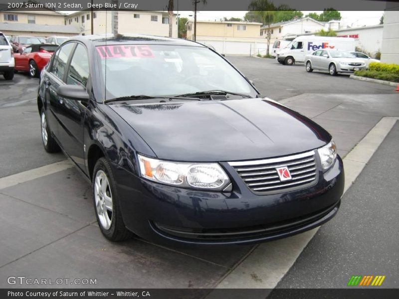 Deep Blue / Gray 2007 Saturn ION 2 Sedan