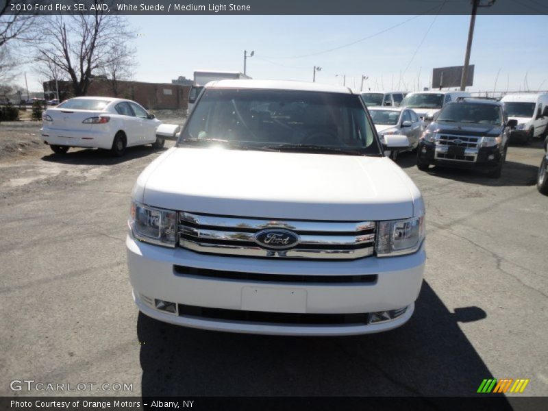 White Suede / Medium Light Stone 2010 Ford Flex SEL AWD