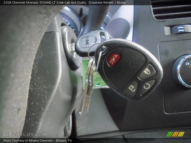Graystone Metallic / Ebony 2008 Chevrolet Silverado 3500HD LT Crew Cab 4x4 Dually
