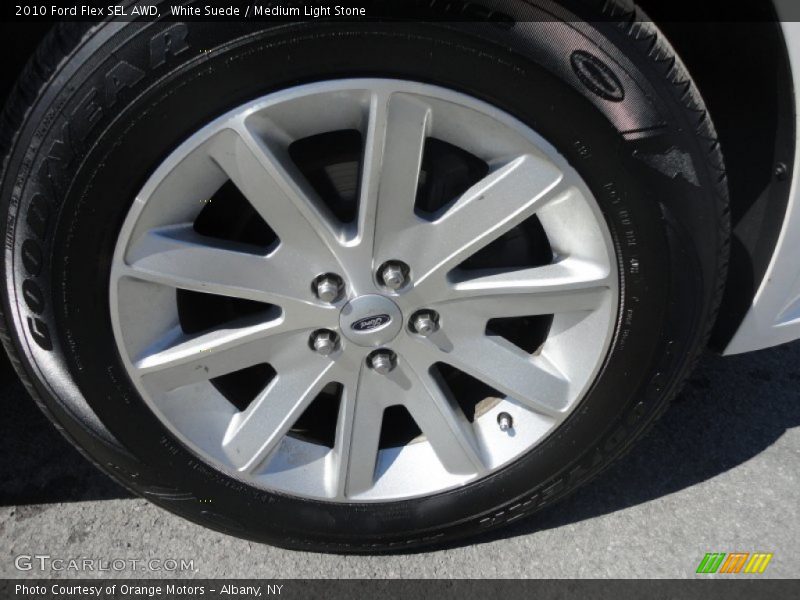 White Suede / Medium Light Stone 2010 Ford Flex SEL AWD