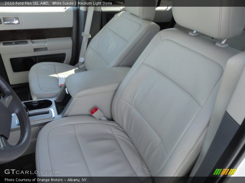 White Suede / Medium Light Stone 2010 Ford Flex SEL AWD