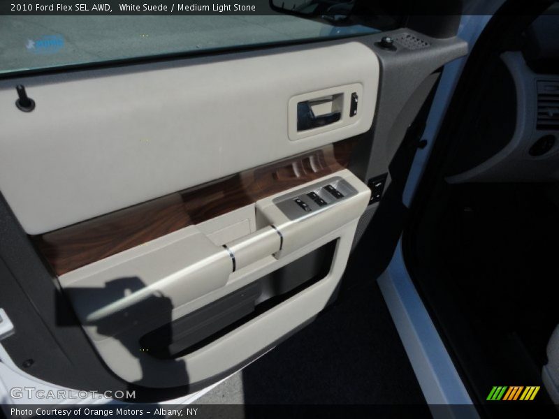 White Suede / Medium Light Stone 2010 Ford Flex SEL AWD