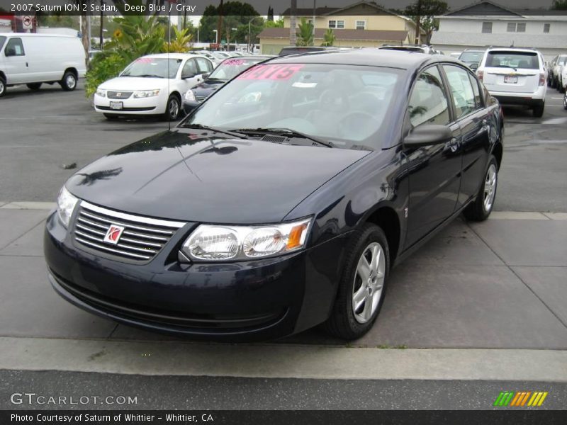 Deep Blue / Gray 2007 Saturn ION 2 Sedan