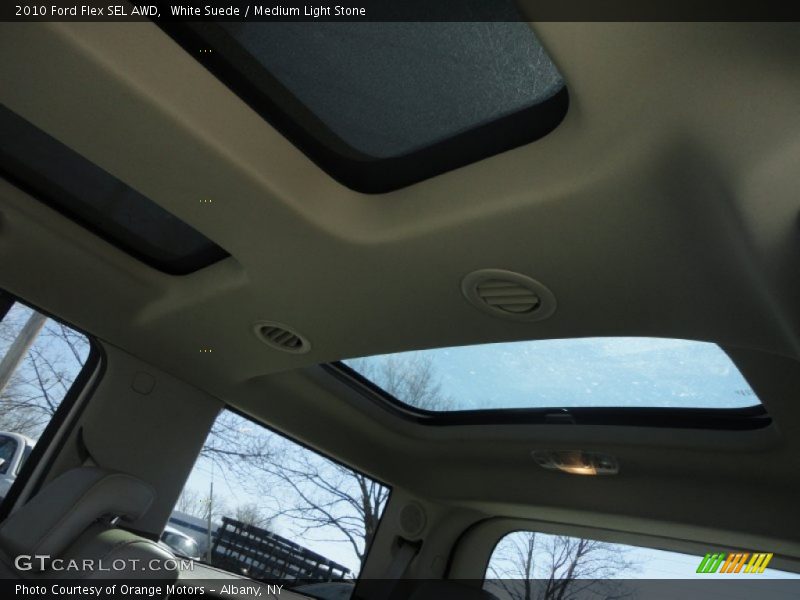 White Suede / Medium Light Stone 2010 Ford Flex SEL AWD