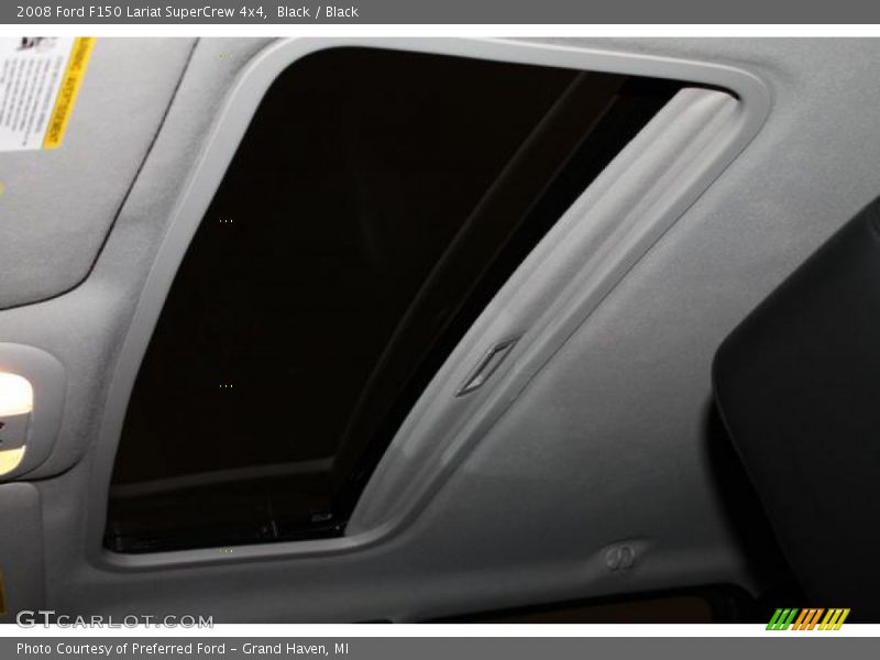 Black / Black 2008 Ford F150 Lariat SuperCrew 4x4