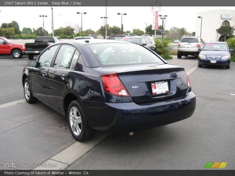 Deep Blue / Gray 2007 Saturn ION 2 Sedan