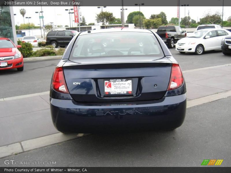 Deep Blue / Gray 2007 Saturn ION 2 Sedan