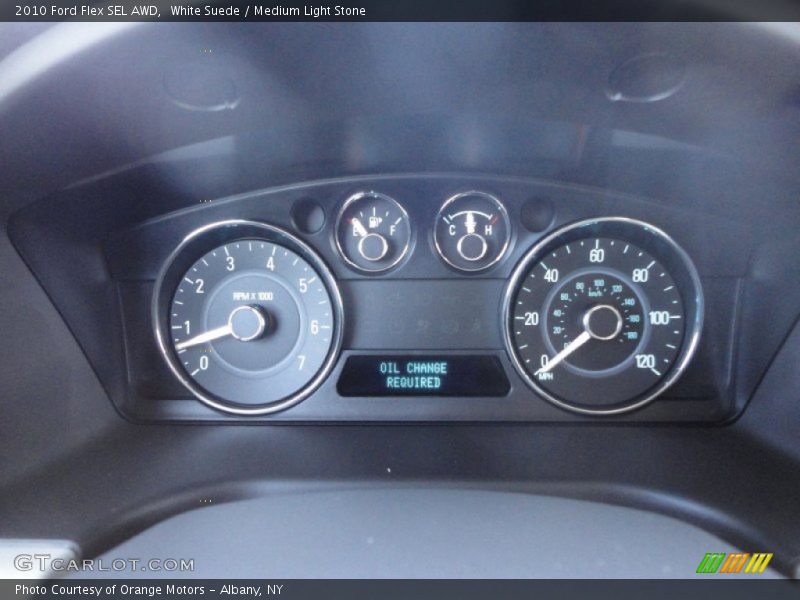 White Suede / Medium Light Stone 2010 Ford Flex SEL AWD