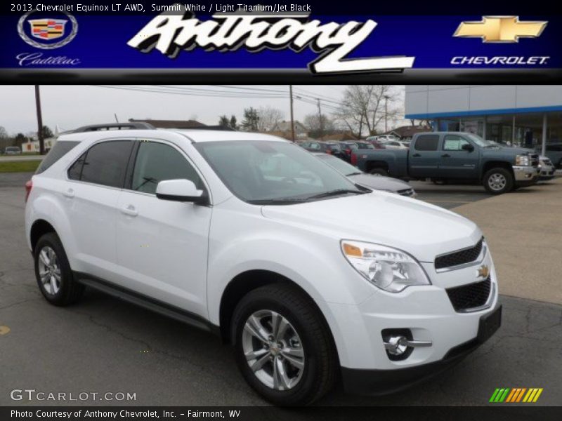Summit White / Light Titanium/Jet Black 2013 Chevrolet Equinox LT AWD