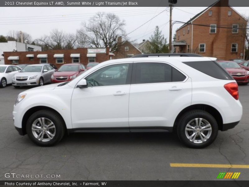 Summit White / Light Titanium/Jet Black 2013 Chevrolet Equinox LT AWD