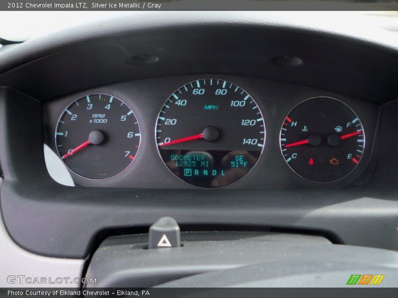 Silver Ice Metallic / Gray 2012 Chevrolet Impala LTZ