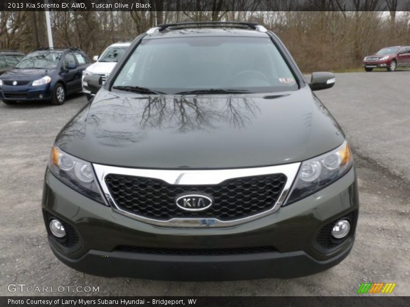 Tuscan Olive / Black 2013 Kia Sorento EX AWD