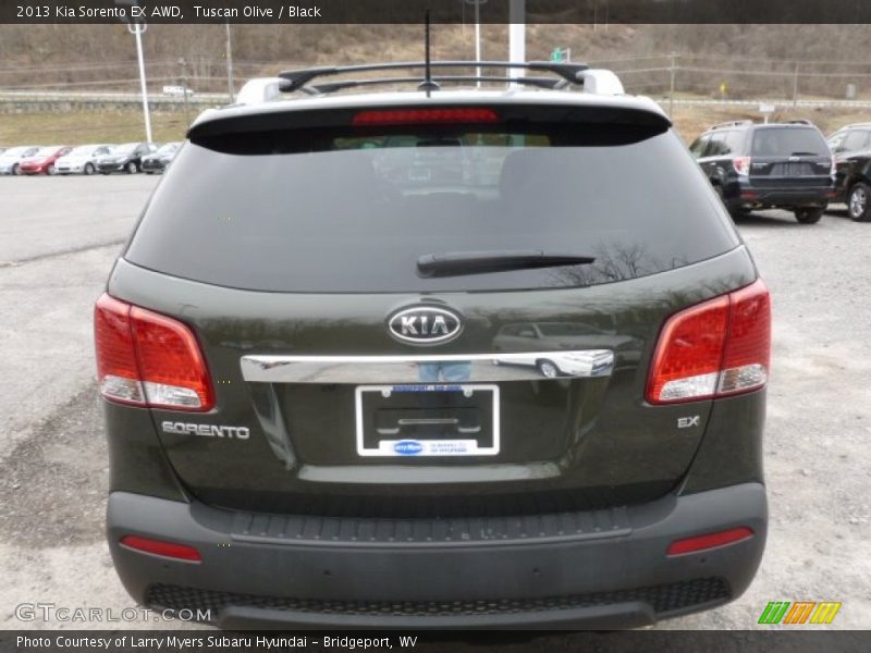 Tuscan Olive / Black 2013 Kia Sorento EX AWD
