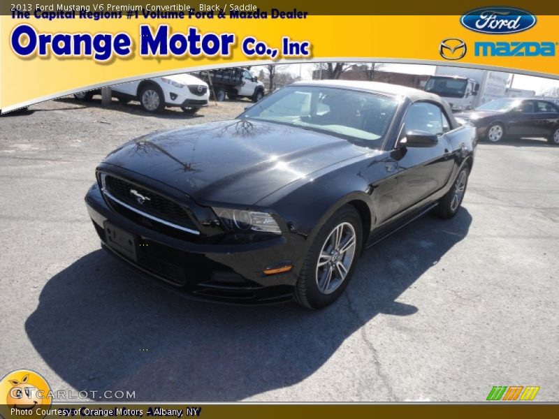 Black / Saddle 2013 Ford Mustang V6 Premium Convertible