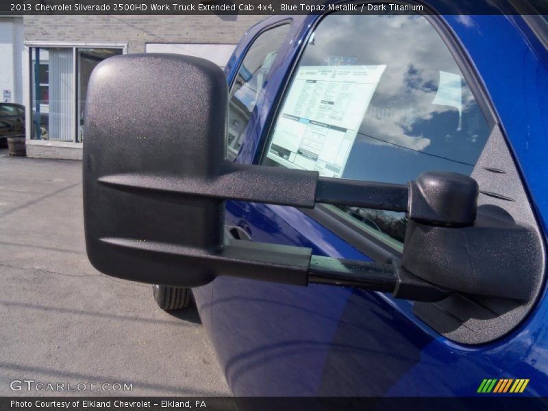 Blue Topaz Metallic / Dark Titanium 2013 Chevrolet Silverado 2500HD Work Truck Extended Cab 4x4