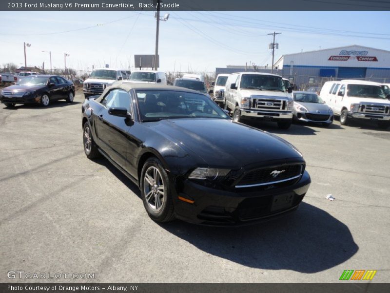 Black / Saddle 2013 Ford Mustang V6 Premium Convertible