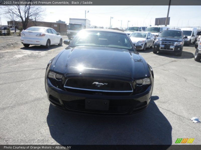 Black / Saddle 2013 Ford Mustang V6 Premium Convertible