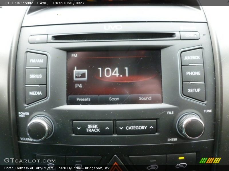 Controls of 2013 Sorento EX AWD