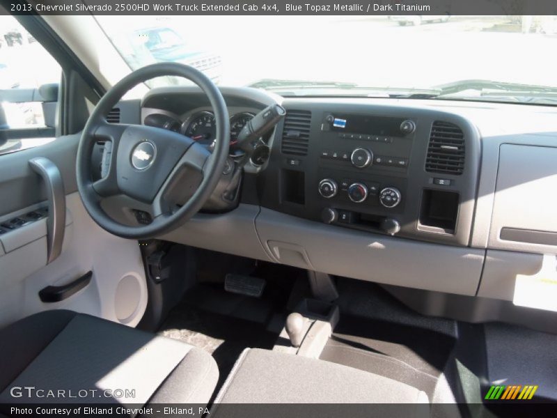 Blue Topaz Metallic / Dark Titanium 2013 Chevrolet Silverado 2500HD Work Truck Extended Cab 4x4