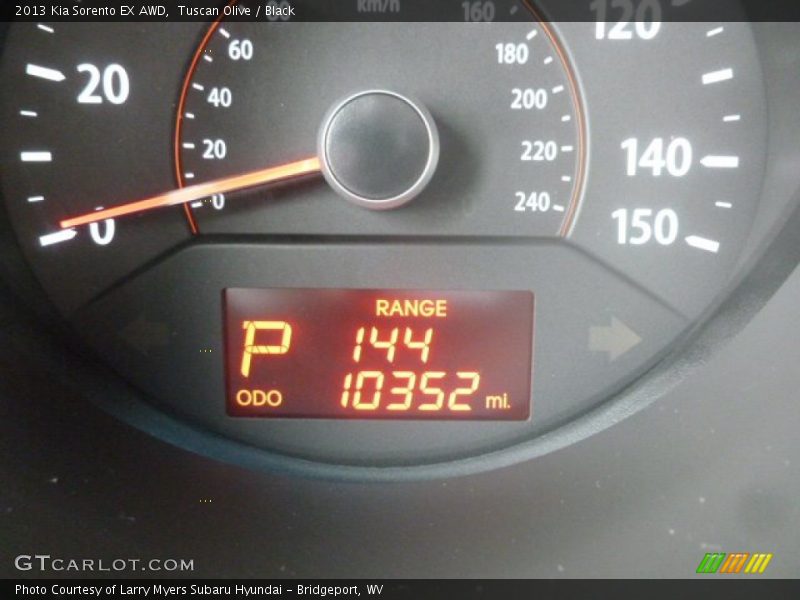 Tuscan Olive / Black 2013 Kia Sorento EX AWD