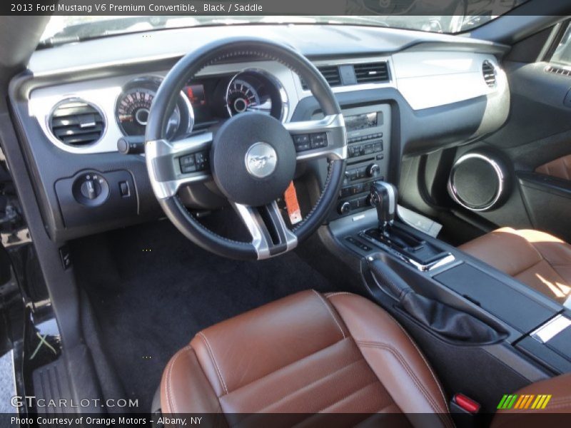 Black / Saddle 2013 Ford Mustang V6 Premium Convertible