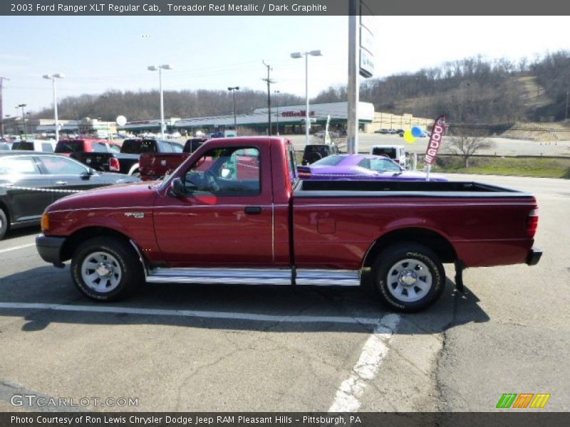 Toreador Red Metallic / Dark Graphite 2003 Ford Ranger XLT Regular Cab