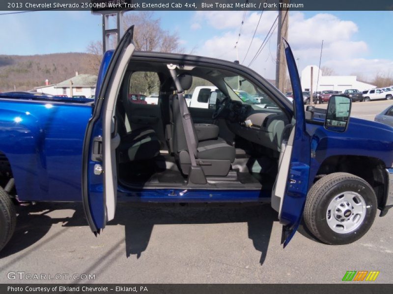 Blue Topaz Metallic / Dark Titanium 2013 Chevrolet Silverado 2500HD Work Truck Extended Cab 4x4
