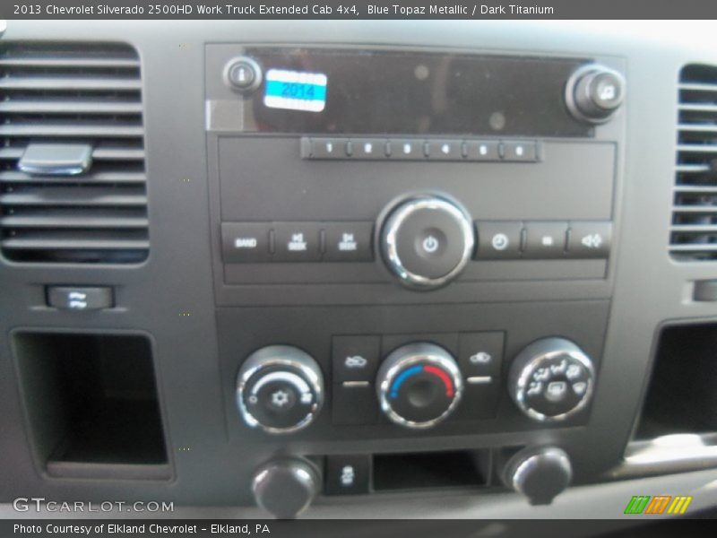 Blue Topaz Metallic / Dark Titanium 2013 Chevrolet Silverado 2500HD Work Truck Extended Cab 4x4