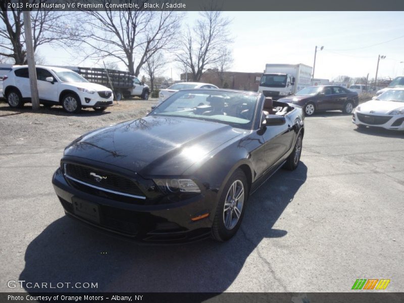 Black / Saddle 2013 Ford Mustang V6 Premium Convertible