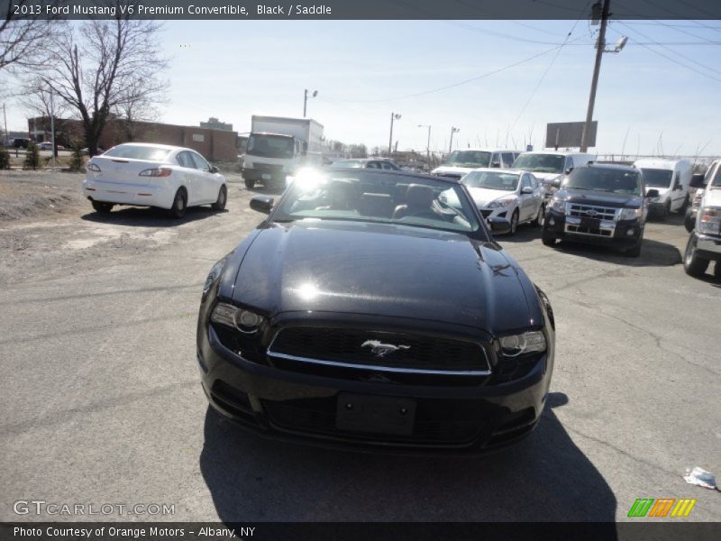 Black / Saddle 2013 Ford Mustang V6 Premium Convertible