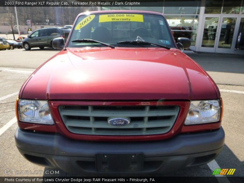 Toreador Red Metallic / Dark Graphite 2003 Ford Ranger XLT Regular Cab