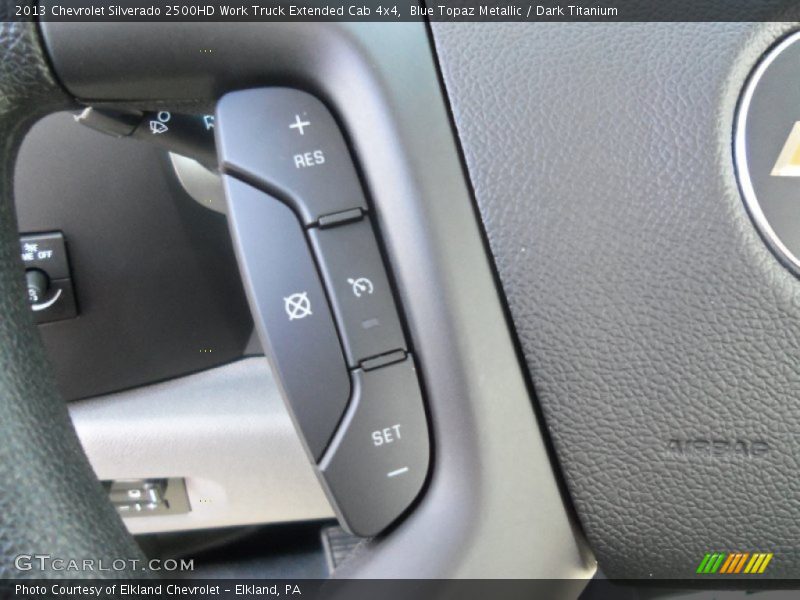 Blue Topaz Metallic / Dark Titanium 2013 Chevrolet Silverado 2500HD Work Truck Extended Cab 4x4
