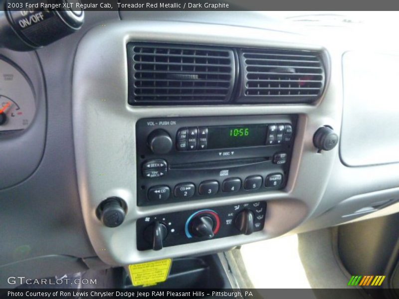 Toreador Red Metallic / Dark Graphite 2003 Ford Ranger XLT Regular Cab