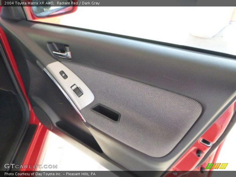 Radiant Red / Dark Gray 2004 Toyota Matrix XR AWD