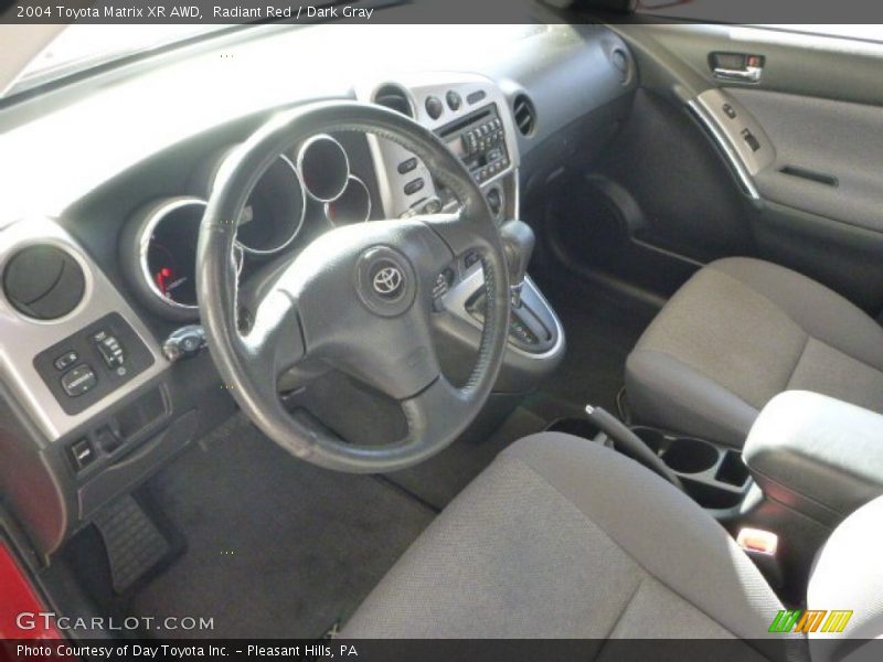 Front Seat of 2004 Matrix XR AWD