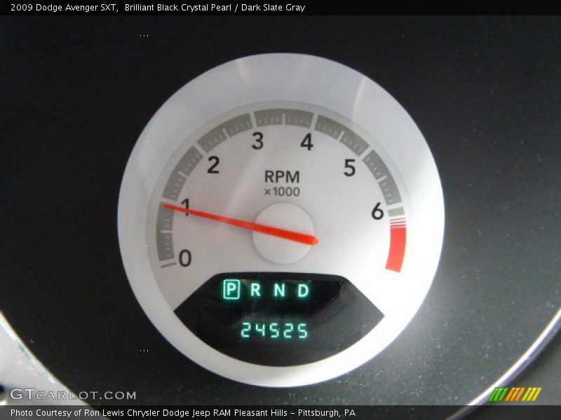 Brilliant Black Crystal Pearl / Dark Slate Gray 2009 Dodge Avenger SXT
