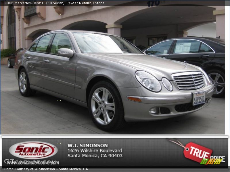 Pewter Metallic / Stone 2006 Mercedes-Benz E 350 Sedan