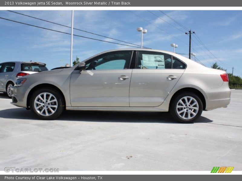 Moonrock Silver Metallic / Titan Black 2013 Volkswagen Jetta SE Sedan