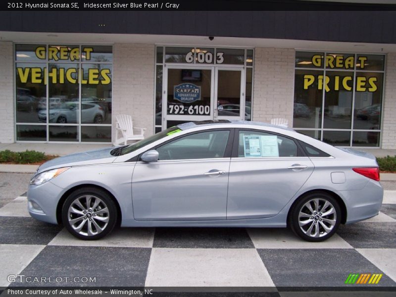 Iridescent Silver Blue Pearl / Gray 2012 Hyundai Sonata SE