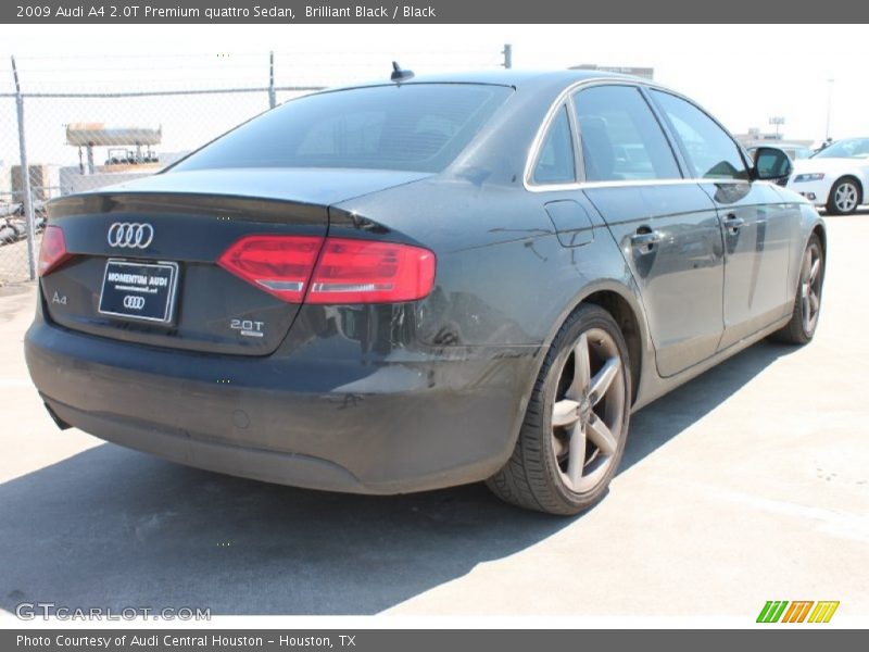 Brilliant Black / Black 2009 Audi A4 2.0T Premium quattro Sedan