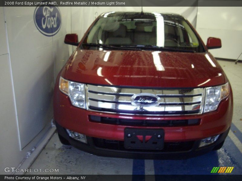 Redfire Metallic / Medium Light Stone 2008 Ford Edge Limited AWD