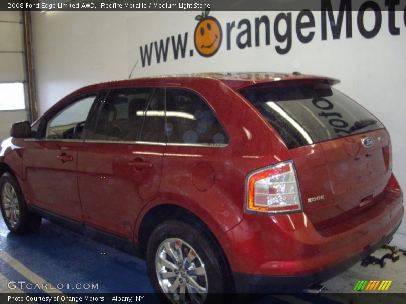 Redfire Metallic / Medium Light Stone 2008 Ford Edge Limited AWD