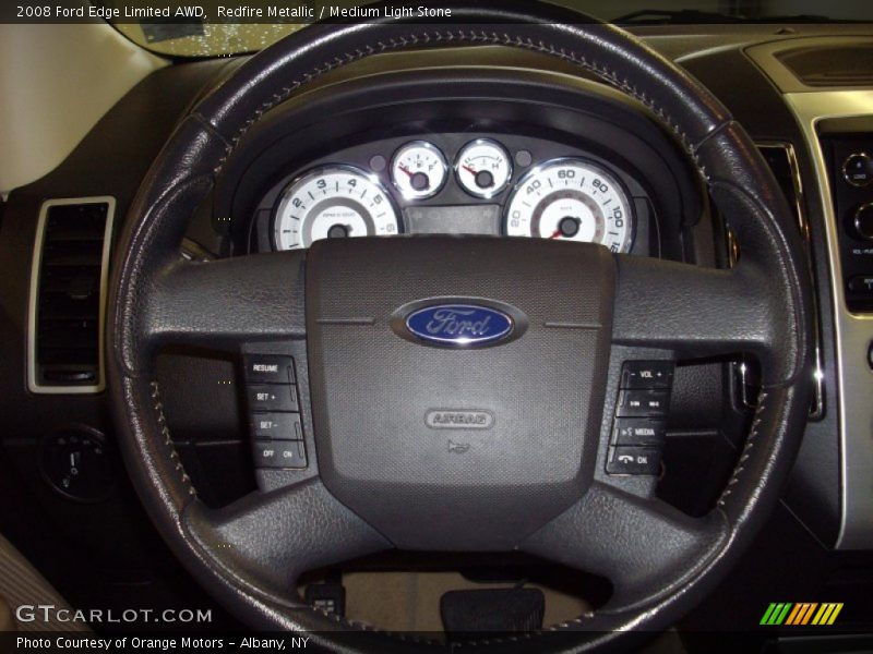Redfire Metallic / Medium Light Stone 2008 Ford Edge Limited AWD