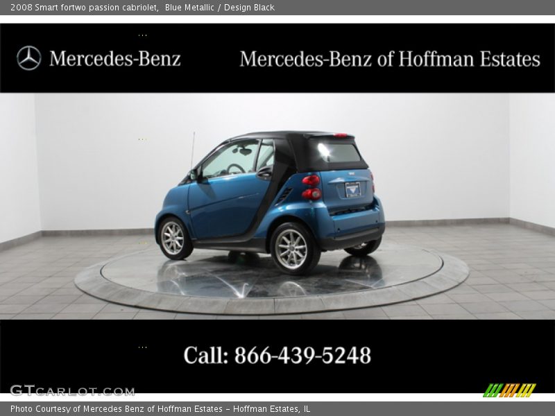 Blue Metallic / Design Black 2008 Smart fortwo passion cabriolet
